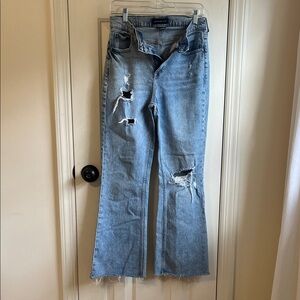 Aeropostale Light Blue Distressed Flare Jeans